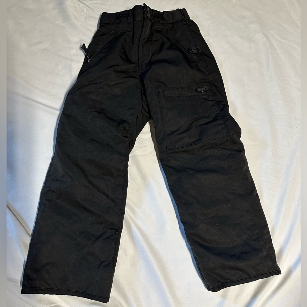 Gap cold control waterproof snow ski pants, size 7 slim adjustable waist